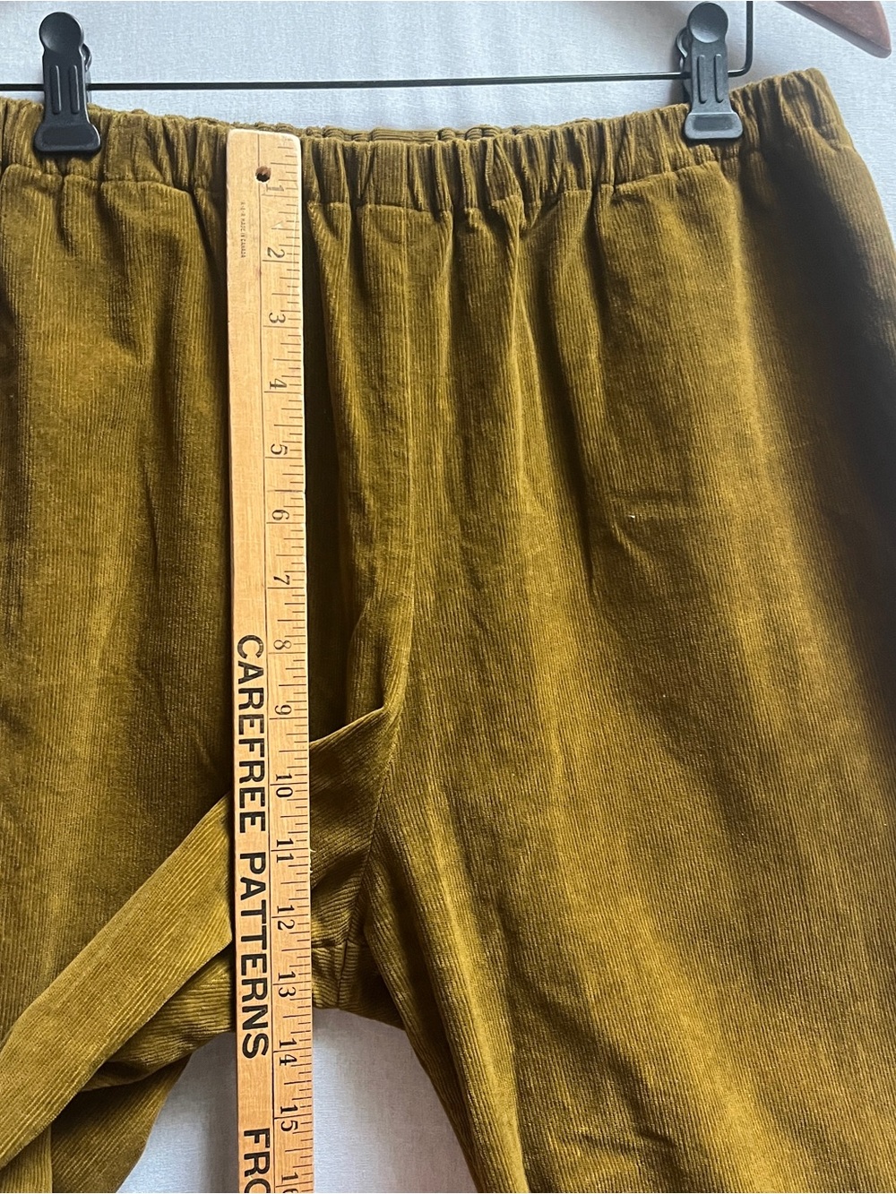Apuntob 100% Cotton Mustard Yellow Corduroy Trousers Made in Italy Size S - Picture 7 of 11